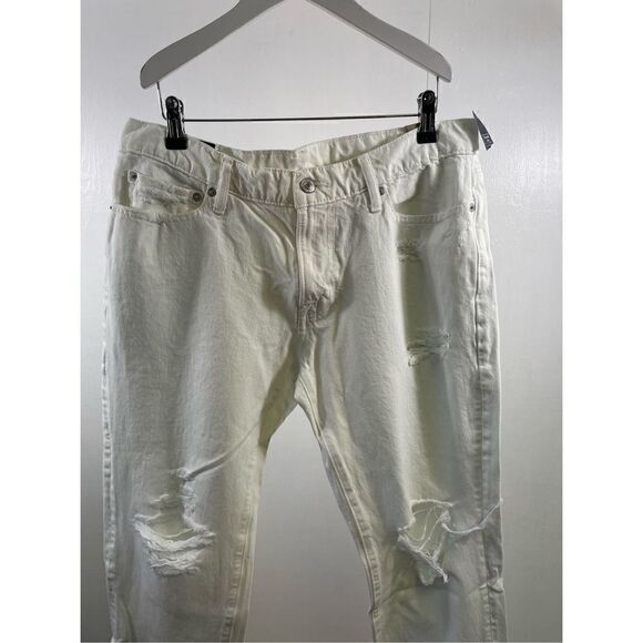 Abercrombie & Fitch NWT White Rustin Athletic Slim Stretch Size 32X32 - Picture 3 of 9